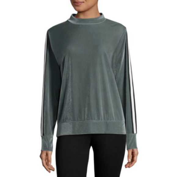 Xersion Sweaters - Xersion Women's Velour Mock Neck Pullover